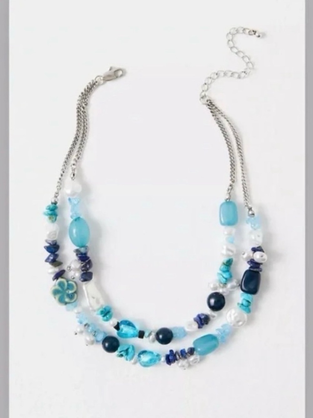 Free People "Steal The Show" Choker in Turquoise Tonal NWT